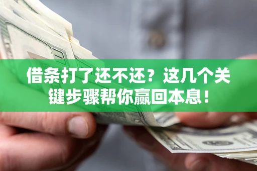 北京借条打了还不还？这几个关键步骤帮你赢回本息！