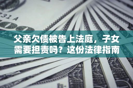 北京父亲欠债被告上法庭，子女需要担责吗？这份法律指南必须看完