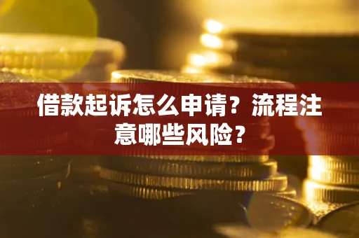 北京借款起诉怎么申请？流程注意哪些风险？